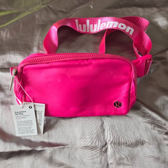 lululemon Handbags - Brand New LULULEMON Pink Everywhere Crossbody / Belt Bag with tags